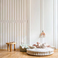 Wallpaper - Simple Rustic Beige White - Le Petit Marché Home Furniture