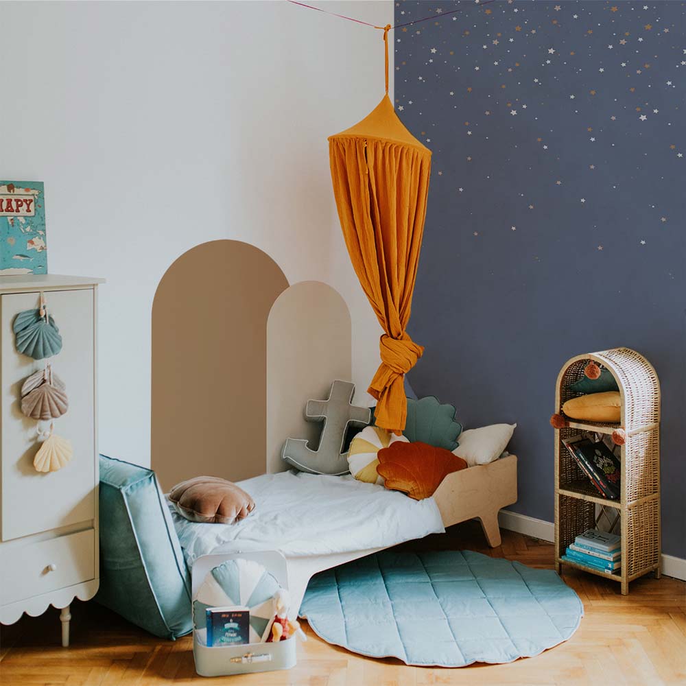 Wallpaper - Simple Stars from the Sky Blue - Le Petit Marché Home Furniture