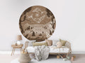 Wallpaper - Spirit Night Brown - Circle (Pre - Order) - LPM Home