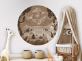 Wallpaper - Spirit Night Brown - Circle (Pre - Order) - LPM Home
