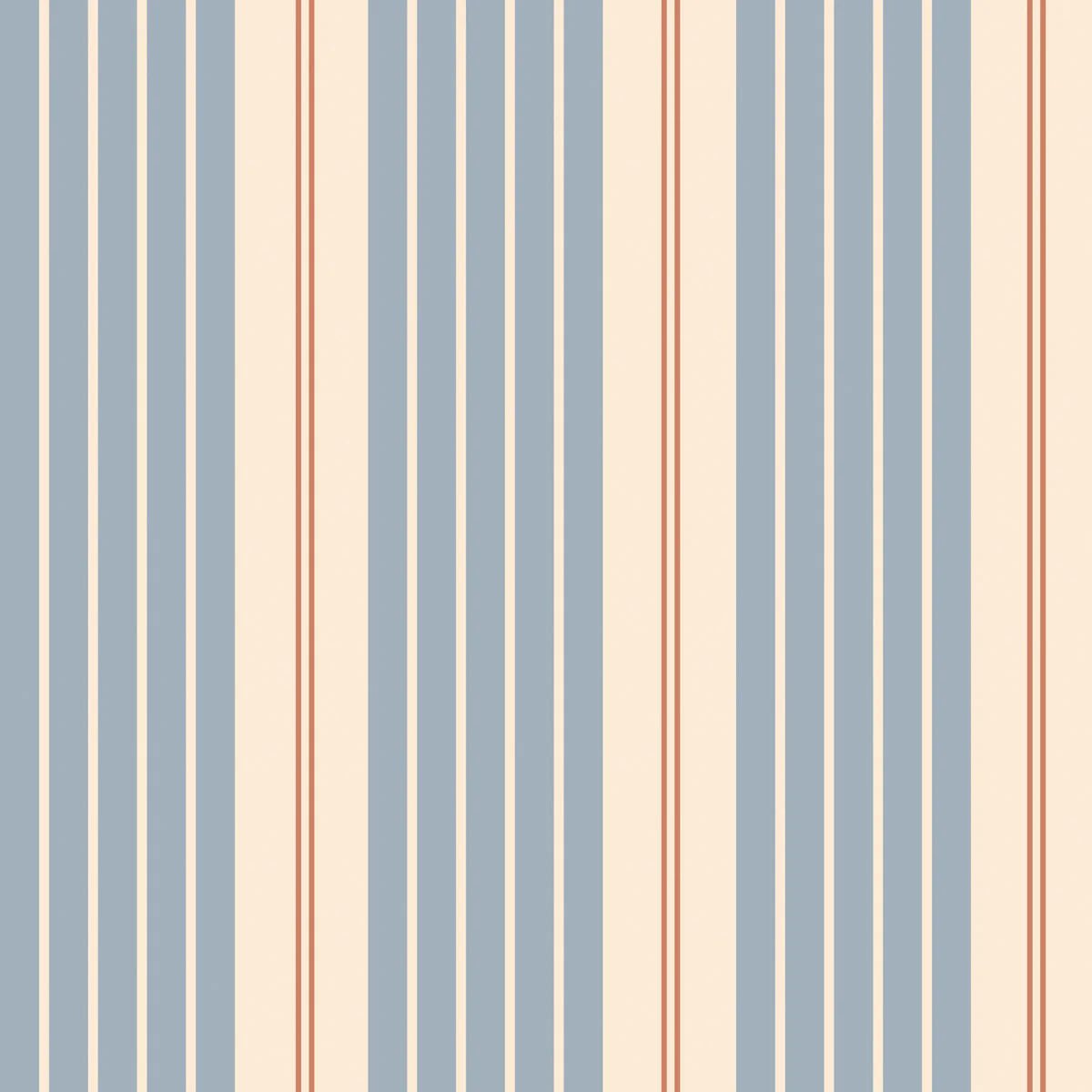 Wallpaper - Stripes Classic Vintage Blue - Le Petit Marché Home Furniture