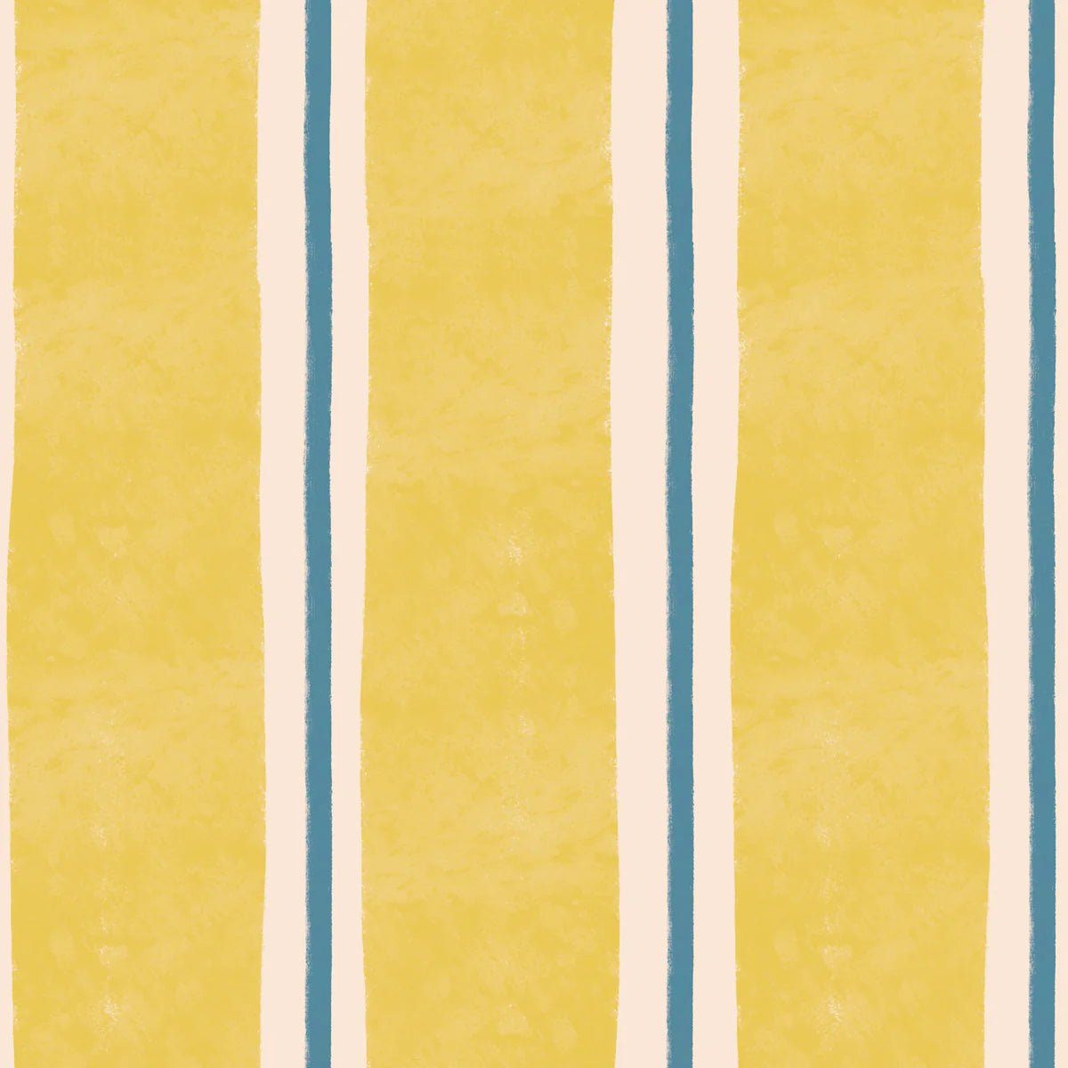 Wallpaper - Stripes Draw Yellow Blue - Le Petit Marché Home Furniture