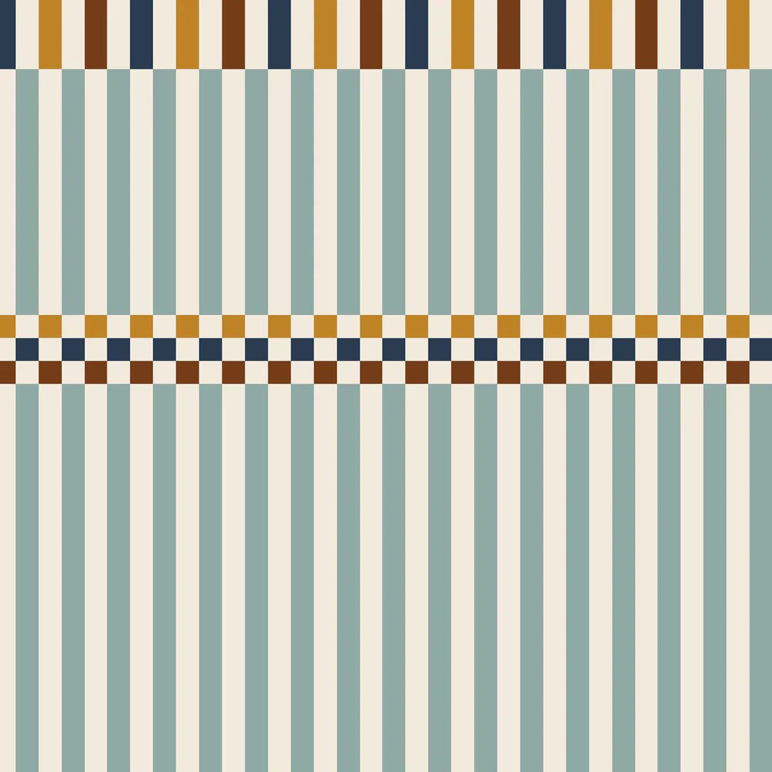 Wallpaper - Stripes Happy Green and 3 Colours - Le Petit Marché Home Furniture
