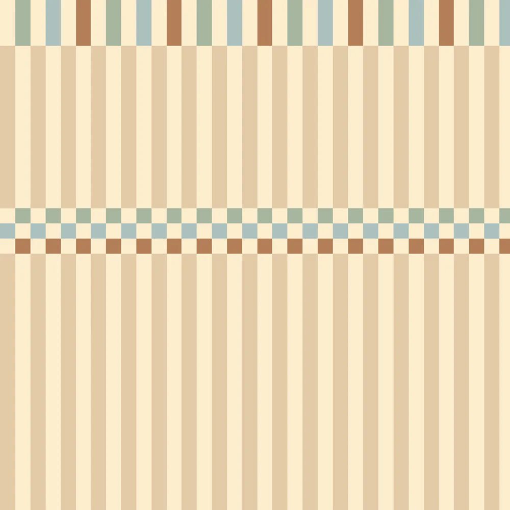 Wallpaper - Stripes Nostalgia Vintage Colours - Le Petit Marché Home Furniture