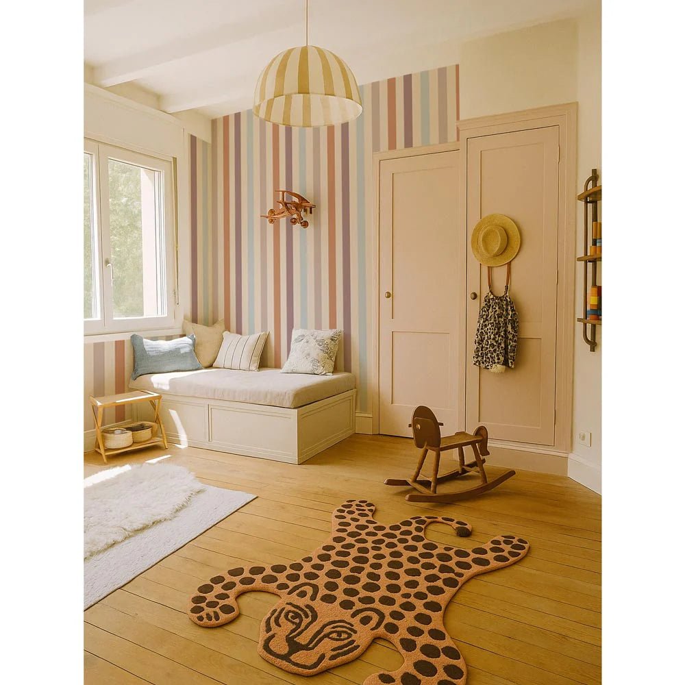 Wallpaper - Stripes Warm - Le Petit Marché Home Furniture