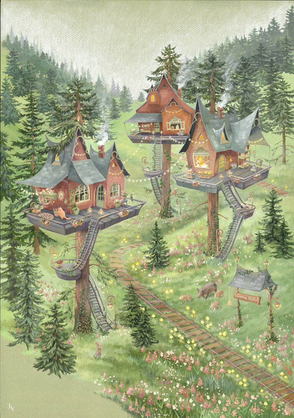 Wallpaper - Tea Time Treetop (Pre-Order) - LPM Home