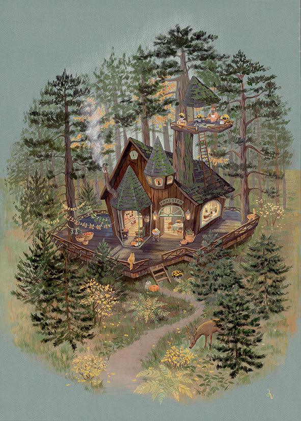 Wallpaper - Tiny Woodland Shop (Pre-Order) - LPM Home
