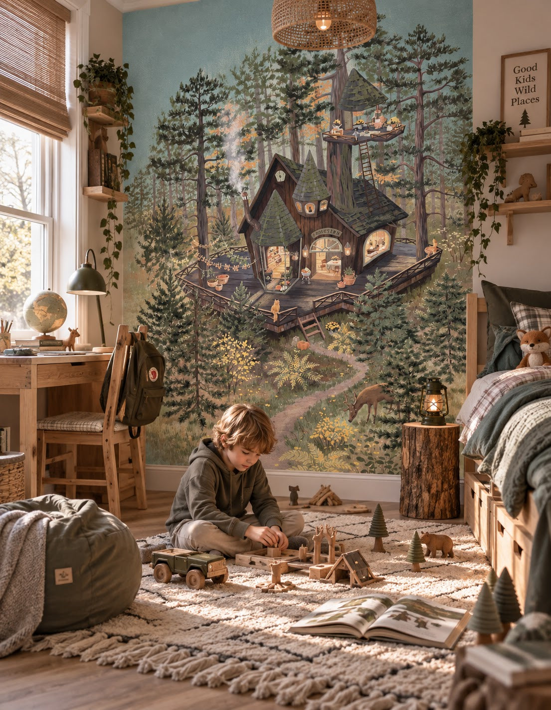 Wallpaper - Tiny Woodland Shop (Pre-Order) - LPM Home