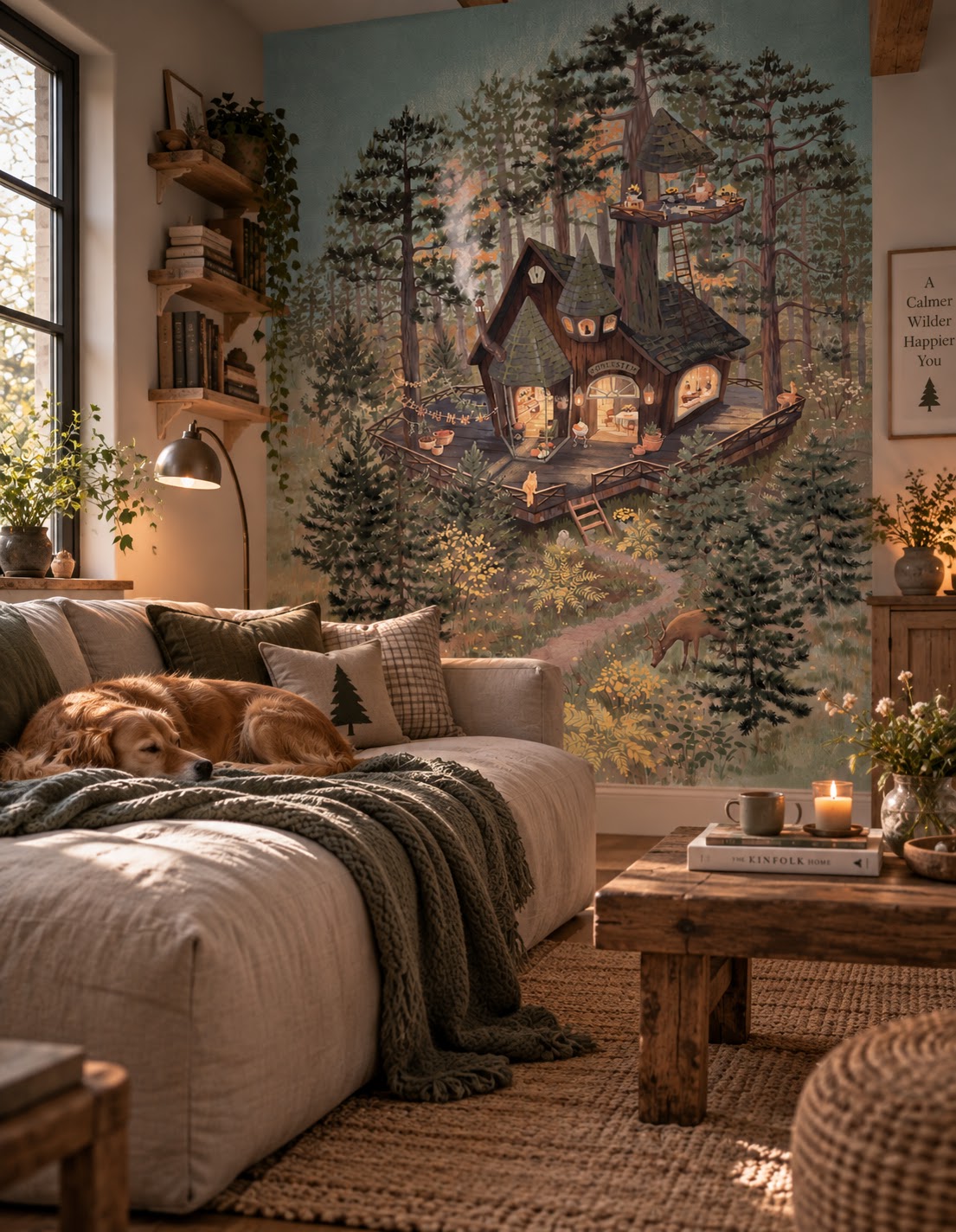 Wallpaper - Tiny Woodland Shop (Pre-Order) - LPM Home