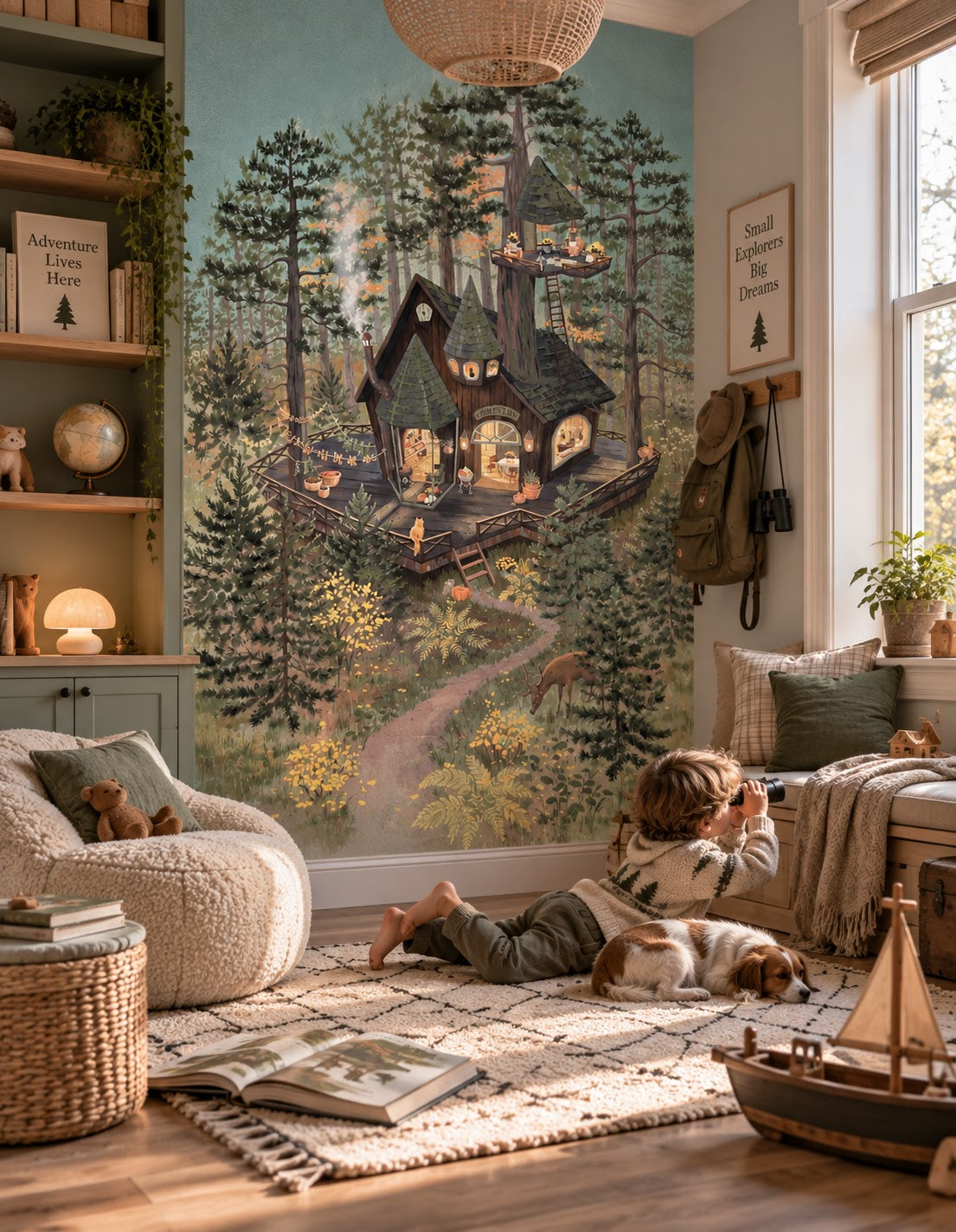 Wallpaper - Tiny Woodland Shop (Pre-Order) - LPM Home