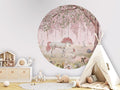 Wallpaper - Unicorn Forest - Pink - Circle (Pre - Order) - LPM Home