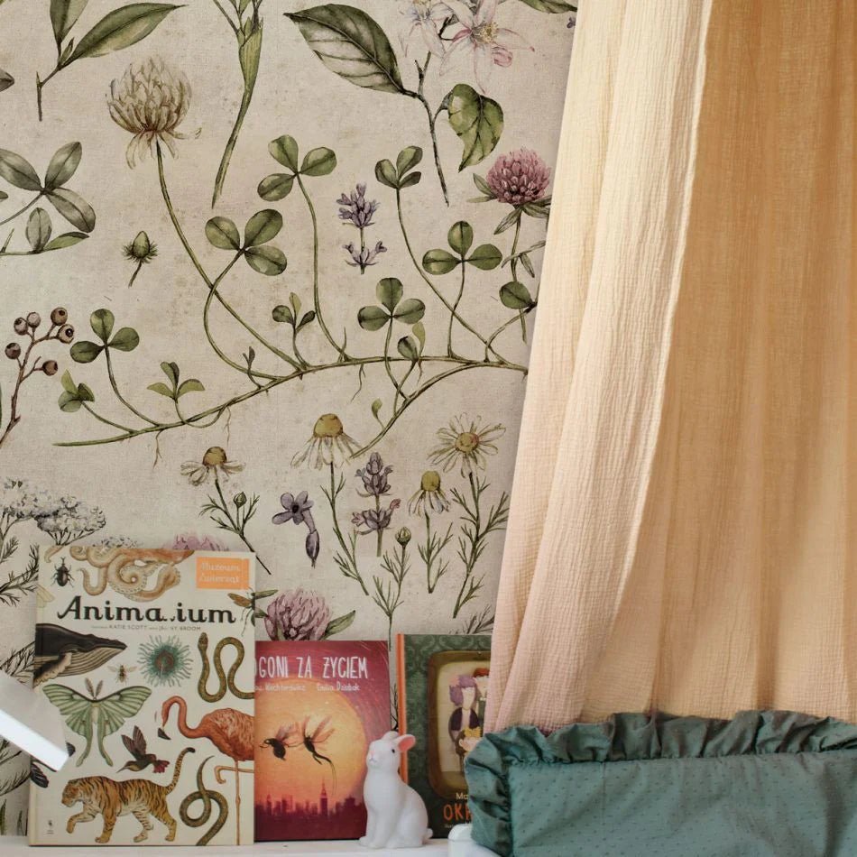 Wallpaper - Vintage Illustration - Le Petit Marché Home Furniture