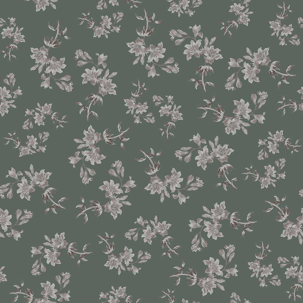 Wallpaper - Vintage Royal Green - Le Petit Marché Home Furniture