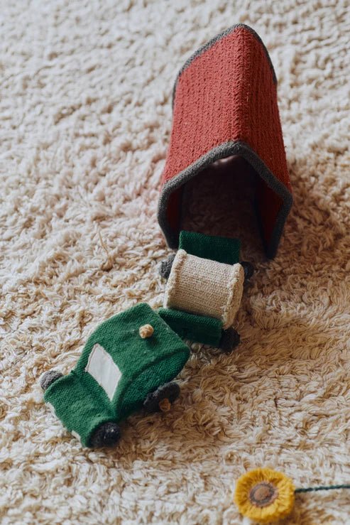 Washable Play Rug, Farm Fields - Le Petit Marché Home Furniture