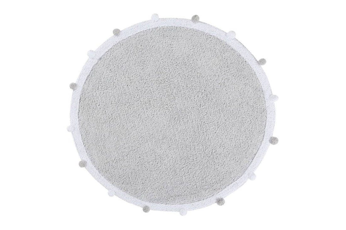 Washable Rug, Bubbly, Light Grey - LPM Home
