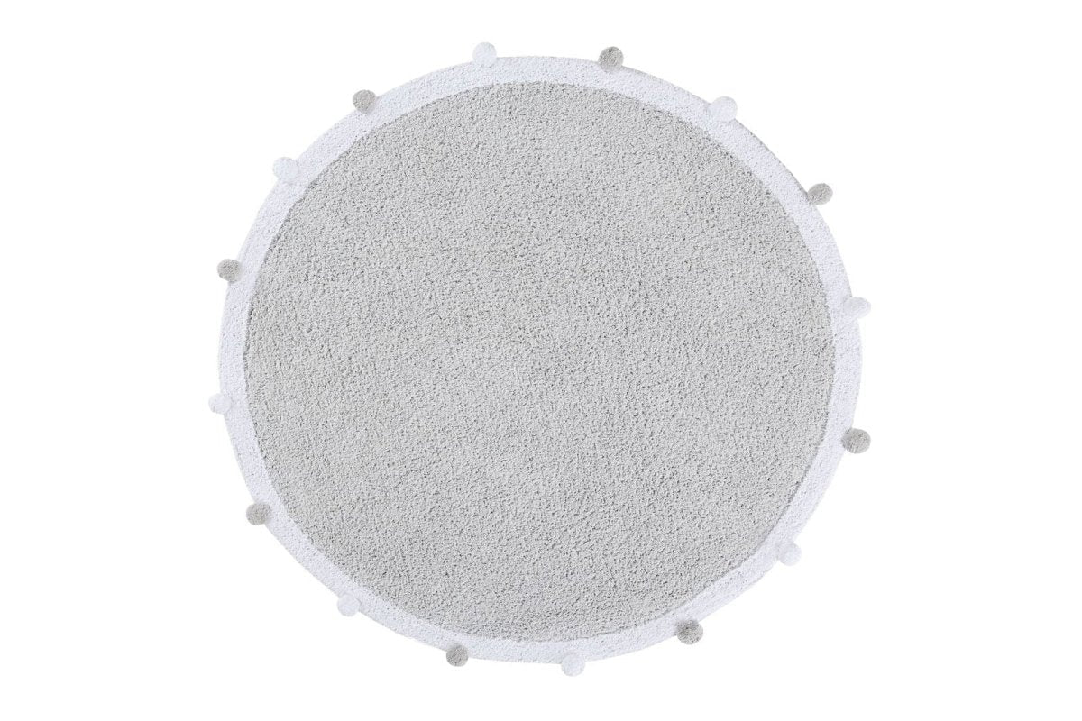 Washable Rug, Bubbly, Light Grey - LPM Home