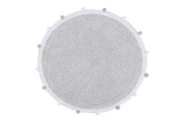 Washable Rug, Bubbly, Light Grey - LPM Home