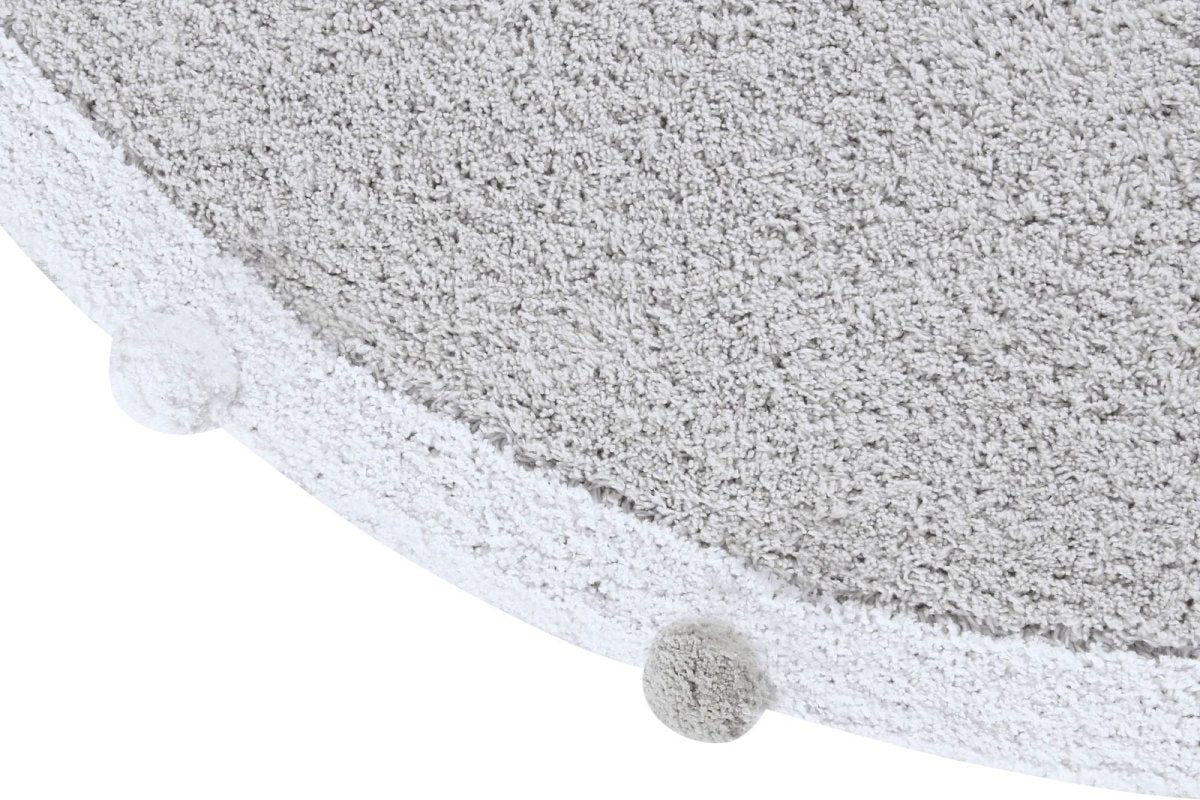 Washable Rug, Bubbly, Light Grey - LPM Home