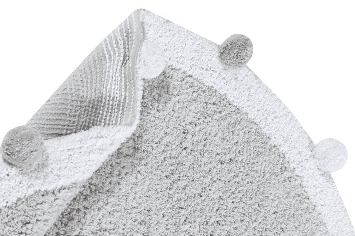 Washable Rug, Bubbly, Light Grey - LPM Home