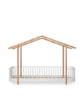 Wood Original House Bed, White/Oak - Le Petit Marché Home Furniture