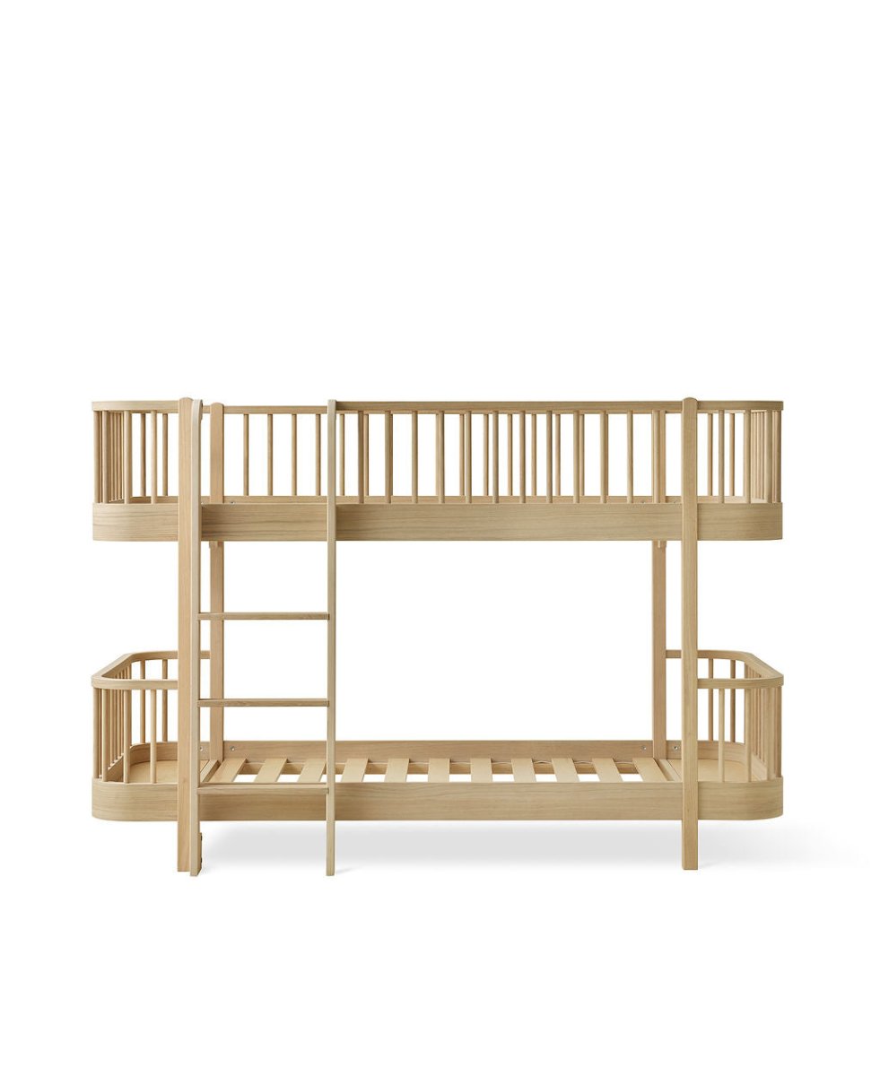 Wood Original Low Bunk Bed, Oak (Pre-Order) - LPM Home