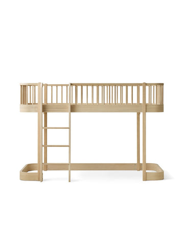 Wood Original Low Loft Bed, Oak (Pre-Order) - LPM Home