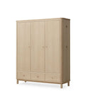 Wood Wardrobe 3 Doors, Oak (Pre-Order) - LPM Home