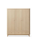 Wood Wardrobe 3 Doors, Oak (Pre-Order) - LPM Home