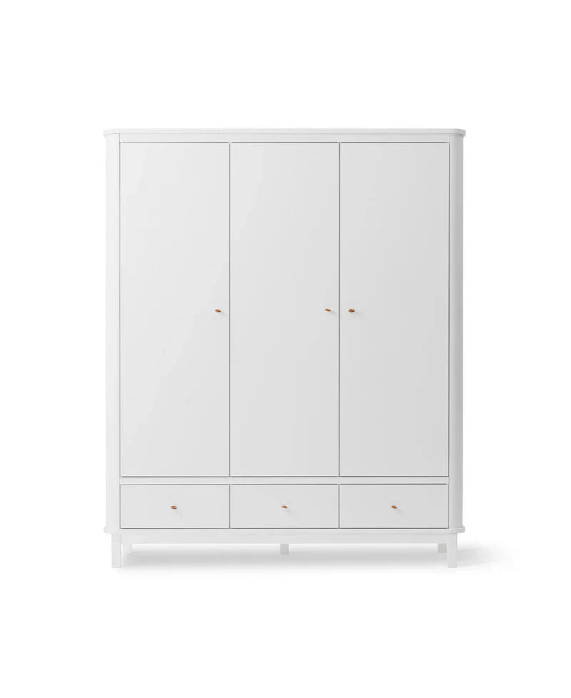 Wood Wardrobe 3 Doors (Pre - Order) - LPM Home