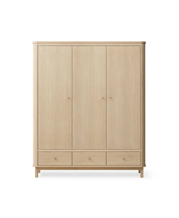 Wood Wardrobe 3 Doors (Pre - Order) - LPM Home